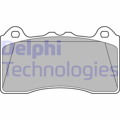 LP3436 DELPHI Комплект тормозных колодок, дисковый тормоз