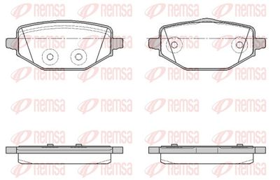 194600 REMSA Комплект тормозных колодок, дисковый тормоз