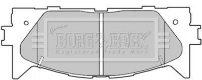 BBP2026 BORG & BECK Комплект тормозных колодок, дисковый тормоз