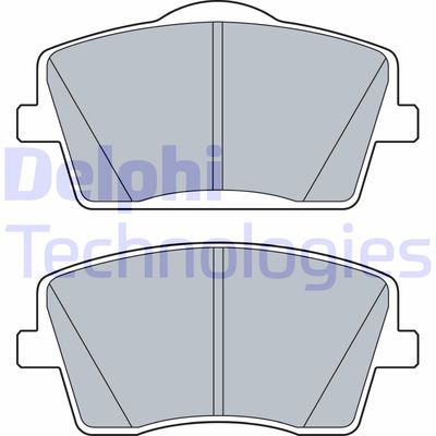 LP3515 DELPHI Комплект тормозных колодок, дисковый тормоз