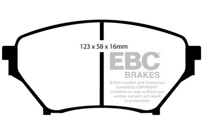 DP1452 EBC Brakes Комплект тормозных колодок, дисковый тормоз