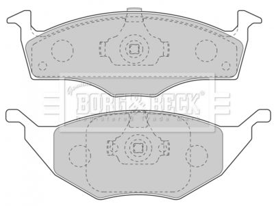 BBP1904 BORG & BECK Комплект тормозных колодок, дисковый тормоз