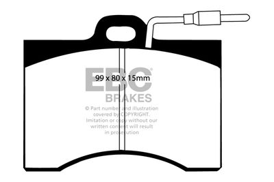 DP221 EBC Brakes Комплект тормозных колодок, дисковый тормоз