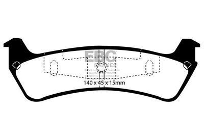 DP61201 EBC Brakes Комплект тормозных колодок, дисковый тормоз