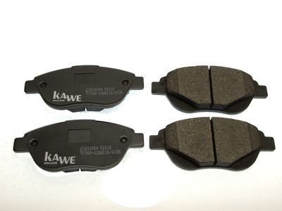 810064 KAWE Комплект тормозных колодок, дисковый тормоз