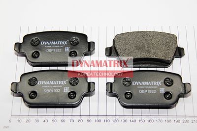 DBP1932 DYNAMATRIX Комплект тормозных колодок, дисковый тормоз