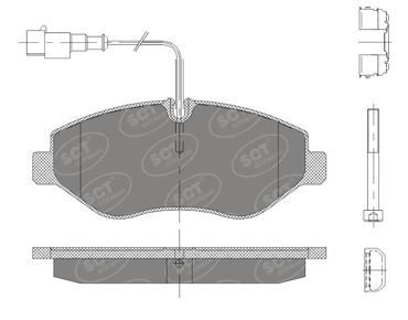 SP416PR SCT - MANNOL Комплект тормозных колодок, дисковый тормоз
