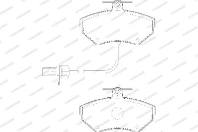 WBP21945B WAGNER Комплект тормозных колодок, дисковый тормоз