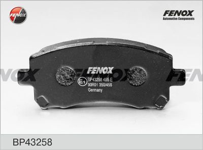 BP43258 FENOX Комплект тормозных колодок, дисковый тормоз