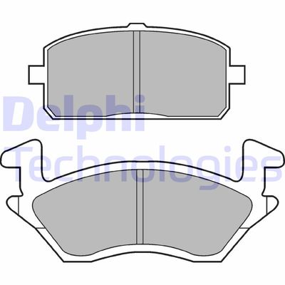 LP960 DELPHI Комплект тормозных колодок, дисковый тормоз