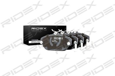 402B0422 RIDEX Комплект тормозных колодок, дисковый тормоз