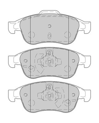 2230127 Omnicraft Комплект тормозных колодок, дисковый тормоз