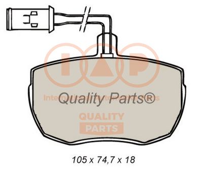 70414050 IAP QUALITY PARTS Комплект тормозных колодок, дисковый тормоз