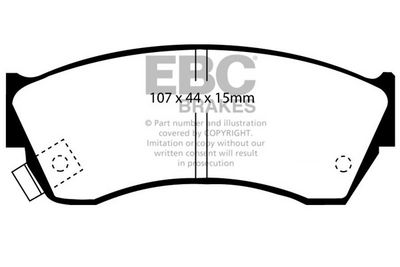 DP2762 EBC Brakes Комплект тормозных колодок, дисковый тормоз