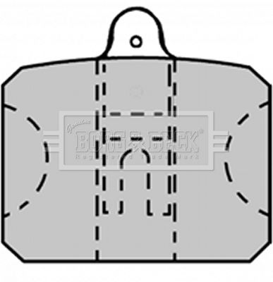 BBP1211 BORG & BECK Комплект тормозных колодок, дисковый тормоз