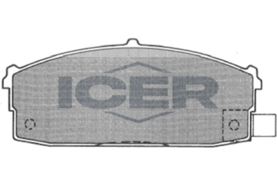 180736 ICER Комплект тормозных колодок, дисковый тормоз