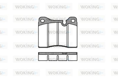 P111320 WOKING Комплект тормозных колодок, дисковый тормоз