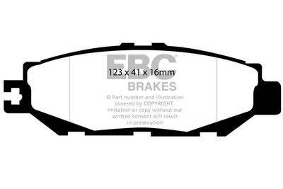 DP1008 EBC Brakes Комплект тормозных колодок, дисковый тормоз