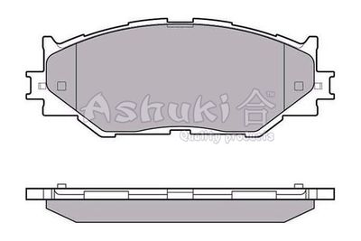 T11289 ASHUKI by Palidium Комплект тормозных колодок, дисковый тормоз