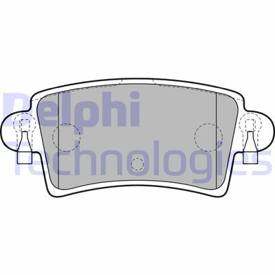 LP1747 DELPHI Комплект тормозных колодок, дисковый тормоз