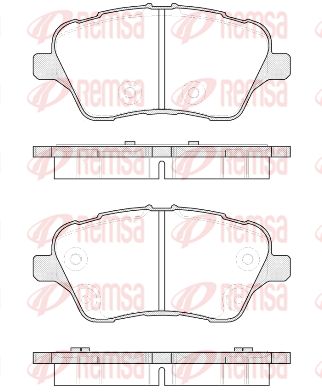 151400 REMSA Комплект тормозных колодок, дисковый тормоз