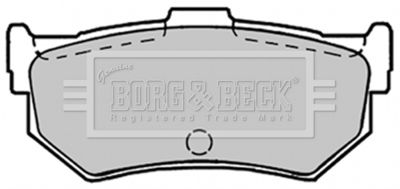 BBP1297 BORG & BECK Комплект тормозных колодок, дисковый тормоз