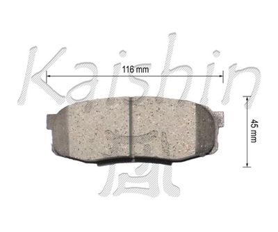 FK2281 KAISHIN Комплект тормозных колодок, дисковый тормоз