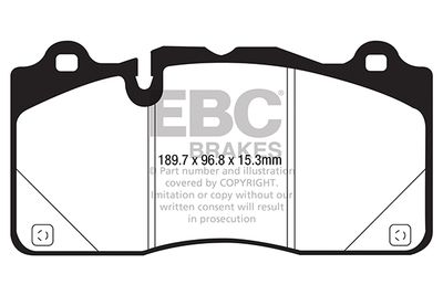 DP43050R EBC Brakes Комплект тормозных колодок, дисковый тормоз