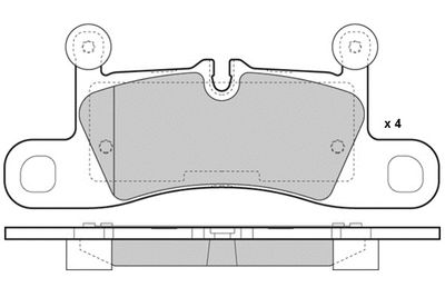 121459 E.T.F. Комплект тормозных колодок, дисковый тормоз