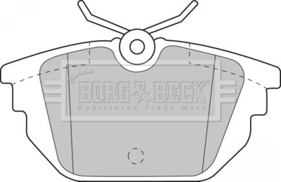 BBP1867 BORG & BECK Комплект тормозных колодок, дисковый тормоз