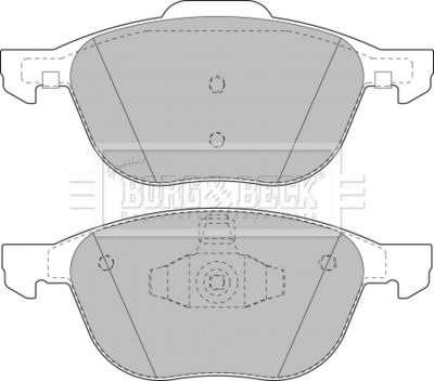 BBP1864 BORG & BECK Комплект тормозных колодок, дисковый тормоз