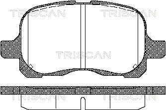 811013020 TRISCAN Комплект тормозных колодок, дисковый тормоз