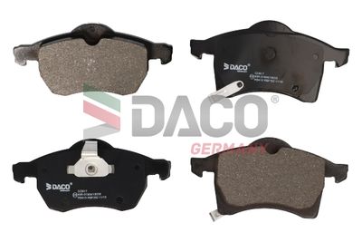 323617 DACO Germany Комплект тормозных колодок, дисковый тормоз