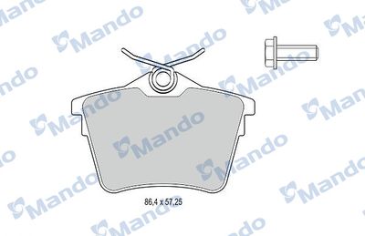 MBF015251 MANDO Комплект тормозных колодок, дисковый тормоз