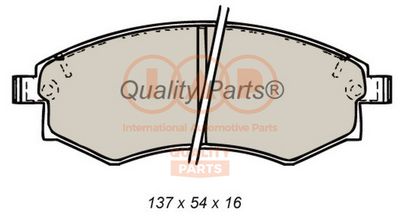 70418020 IAP QUALITY PARTS Комплект тормозных колодок, дисковый тормоз