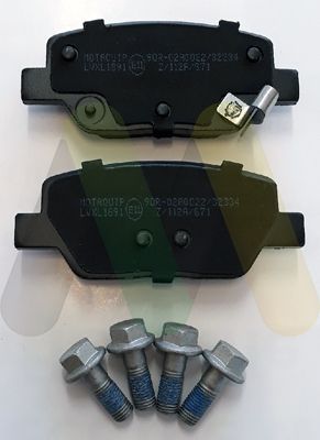 LVXL1891 MOTAQUIP Комплект тормозных колодок, дисковый тормоз