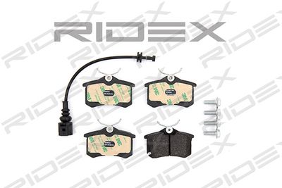 402B0364 RIDEX Комплект тормозных колодок, дисковый тормоз