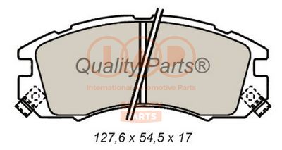 70415042 IAP QUALITY PARTS Комплект тормозных колодок, дисковый тормоз