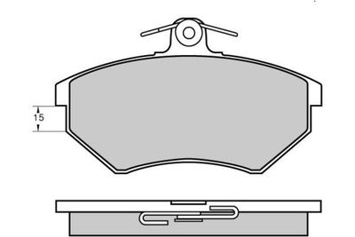 120641 E.T.F. Комплект тормозных колодок, дисковый тормоз