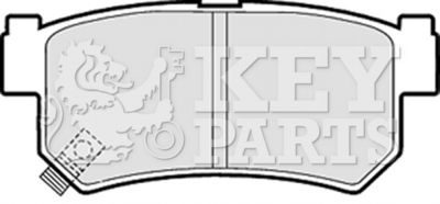 KBP1790 KEY PARTS Комплект тормозных колодок, дисковый тормоз