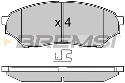 BP3036 BREMSI Комплект тормозных колодок, дисковый тормоз