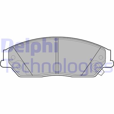 LP2714 DELPHI Комплект тормозных колодок, дисковый тормоз