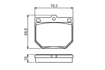 0986494579 BOSCH Комплект тормозных колодок, дисковый тормоз