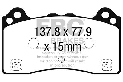 DP52274NDX EBC Brakes Комплект тормозных колодок, дисковый тормоз