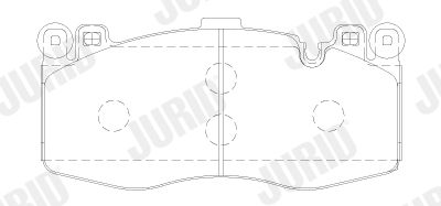 573879J JURID Комплект тормозных колодок, дисковый тормоз