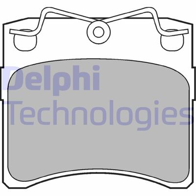 LP785 DELPHI Комплект тормозных колодок, дисковый тормоз