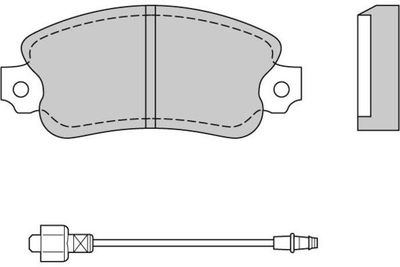 120127 E.T.F. Комплект тормозных колодок, дисковый тормоз