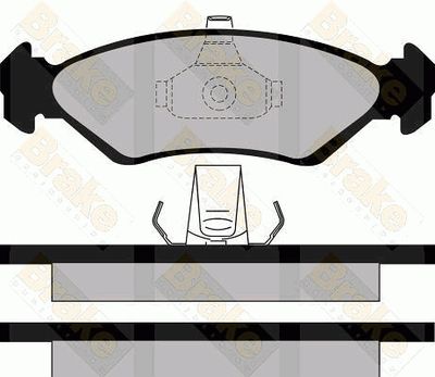 PA1127 Brake ENGINEERING Комплект тормозных колодок, дисковый тормоз