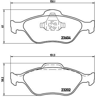 P24055X BREMBO Комплект тормозных колодок, дисковый тормоз