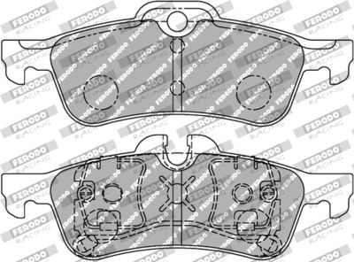 FDS1676 FERODO RACING Комплект тормозных колодок, дисковый тормоз